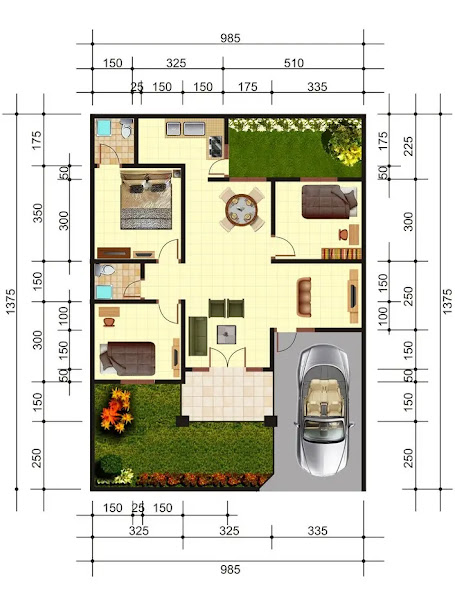 gambar pondasi rumah 6x6