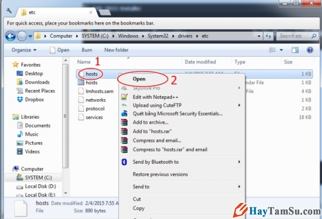 Hướng dẫn sửa file host trên hệ điều hành Windows 8 và 10 - Hình 02 
