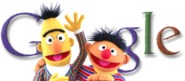 Doodle de Google con "Ernie y Bert" (Epi y Blas) para conmemorar el 40 aniversario de Barrio Sésamo (Sesame Street) Doodle de Google con "Ernie y Bert" (Epi y Blas) para conmemorar el 40 aniversario de Barrio Sésamo (Sesame Street)