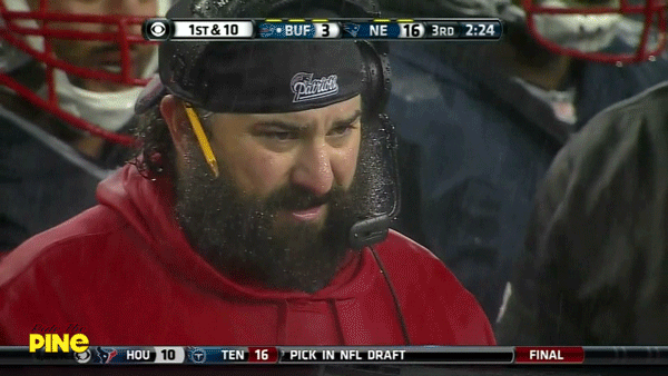 Matt Patricia rain beard