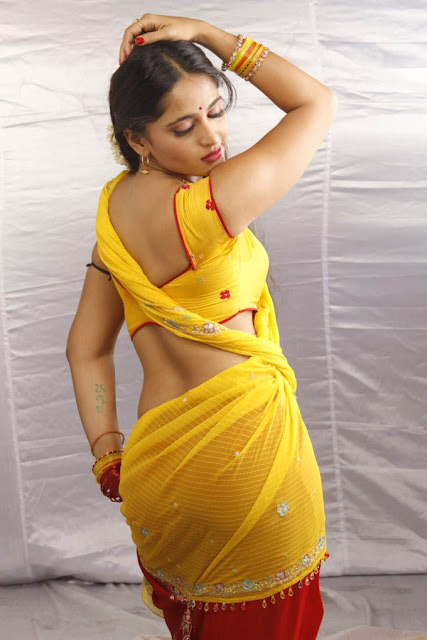 Anushka Shetty New Nude - Anushka Shetty hot and Sexy pic in Saree