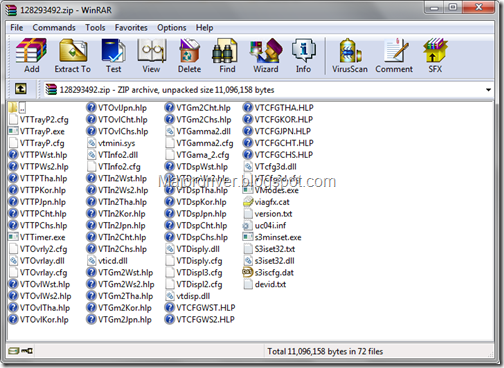 VIA/S3G UniChrome Pro IGP Driver For Windows XP (Not Include Setup File)