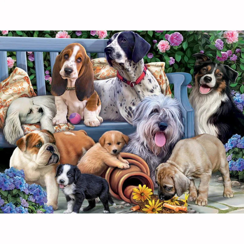 Title 4, Palace Animal All-Diamond Painting Kreuzstich-S...