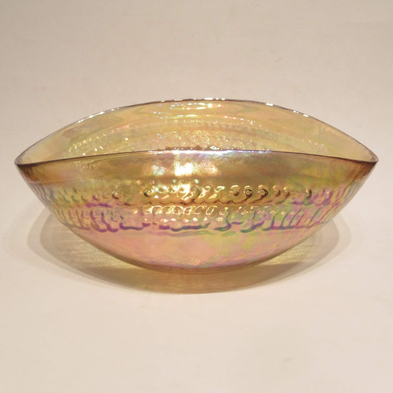 Yalos Casa Murano Iridescent Glass Bowl