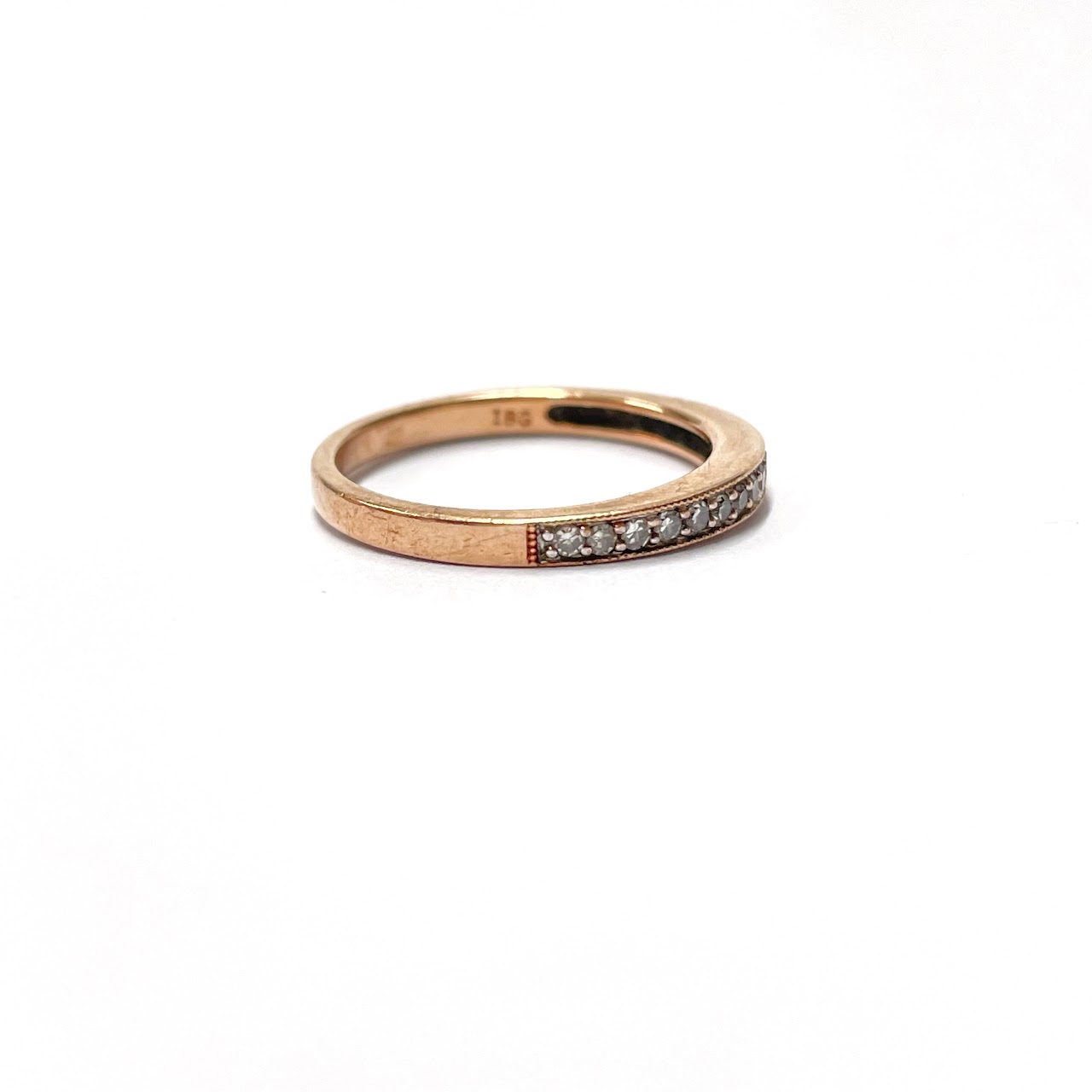 10K Rose Gold & Diamond Ring