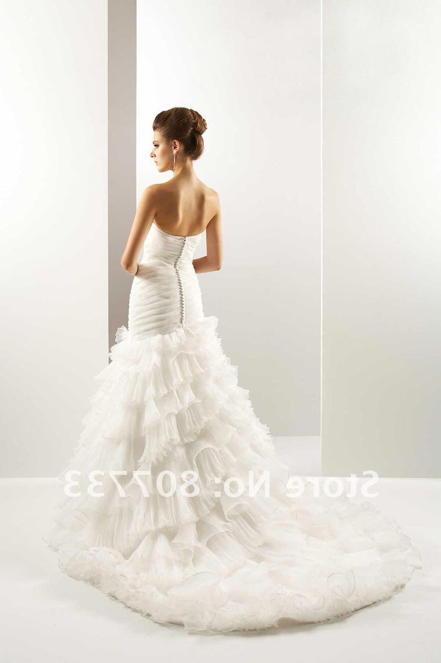 Buy one shoulder wedding dress