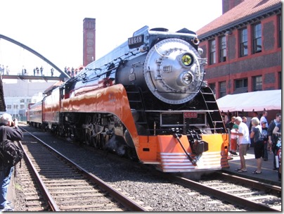 IMG_6081 Southern Pacific Daylight GS-4 4-8-4 #4449 at Union Station in Portland, Oregon on May 9, 2009