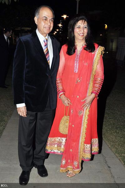 Sheriff of Mumbai Indu Shahani with husband Ranjit during 'Namaste America' event, held in Mumbai on January 21, 2013. (Pic: Viral Bhayani)