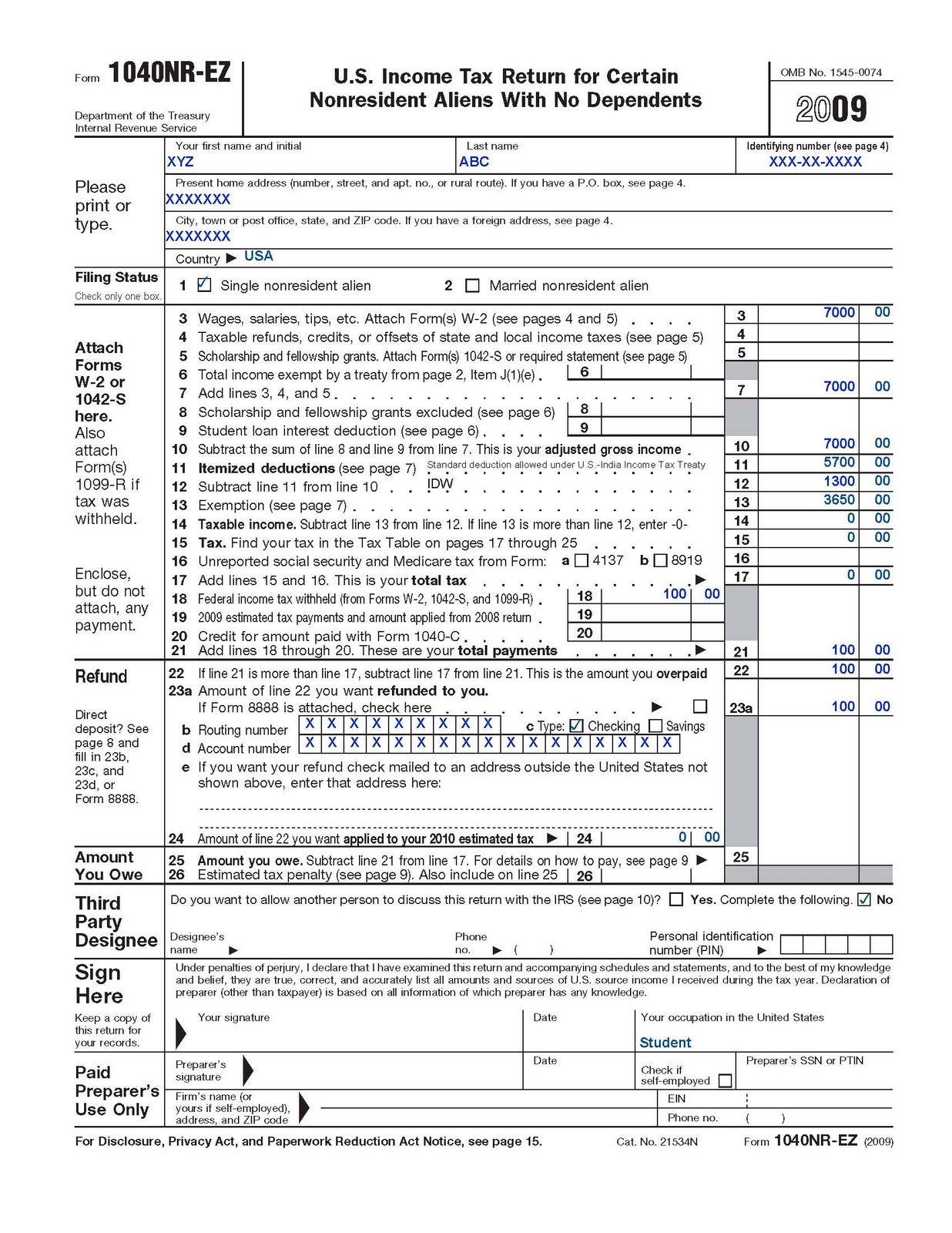 share-4-fun-sample-federal-tax-returns-for-students-on-f-1-opt-1040nr-ez