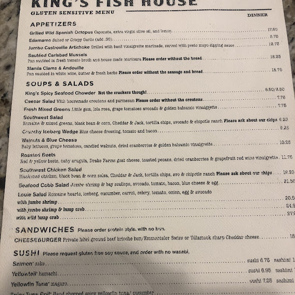 King's Fish House - Rancho Cucamonga