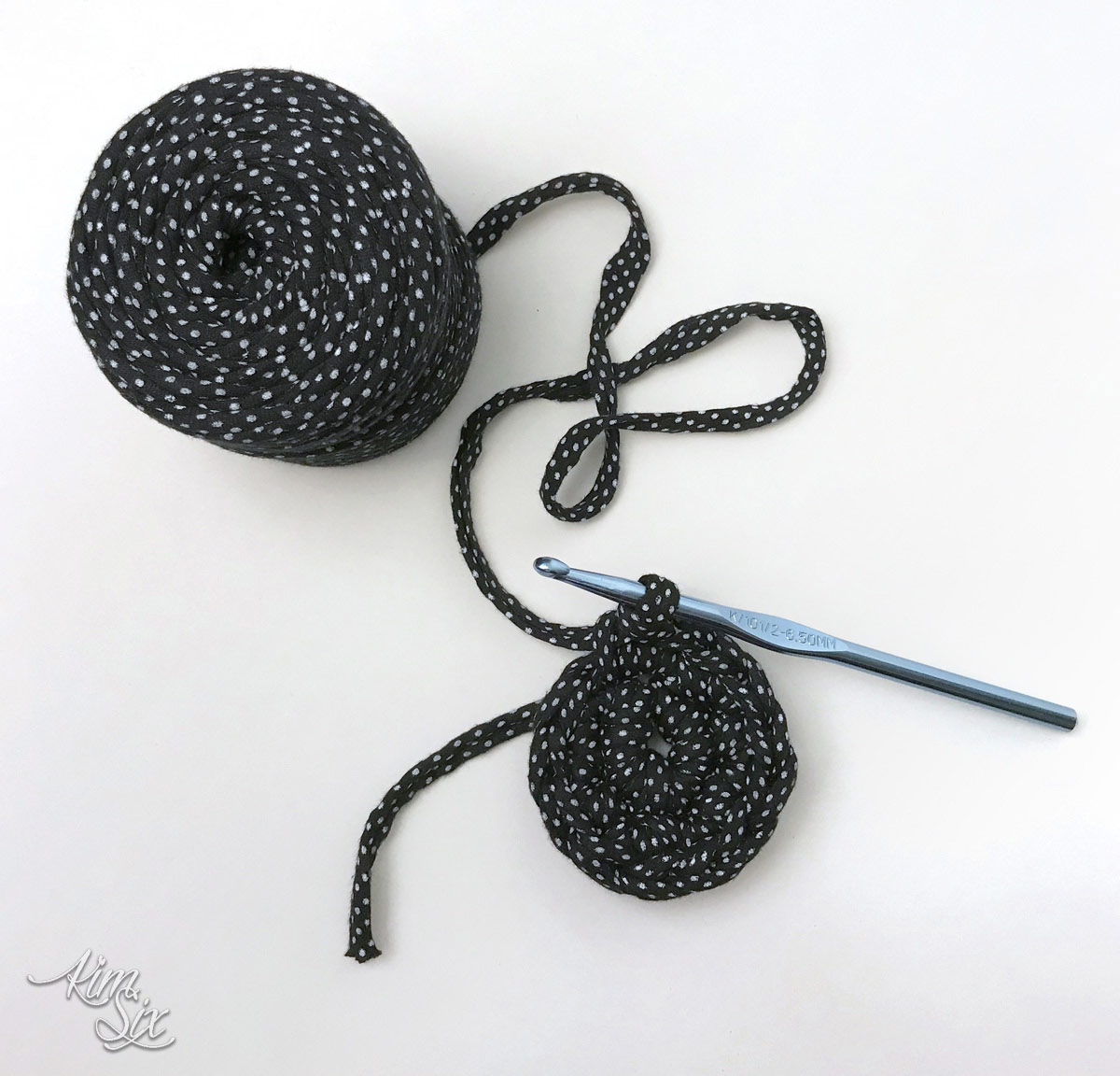 Crocheting with tshirt yarn pattern