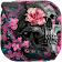 Pink Blossom Skull Theme icon