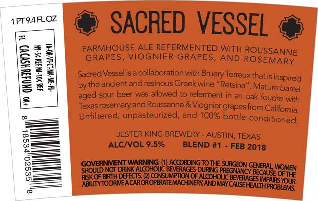 Jester King & Bruery Terreux Collaborate On Sacred Vessel