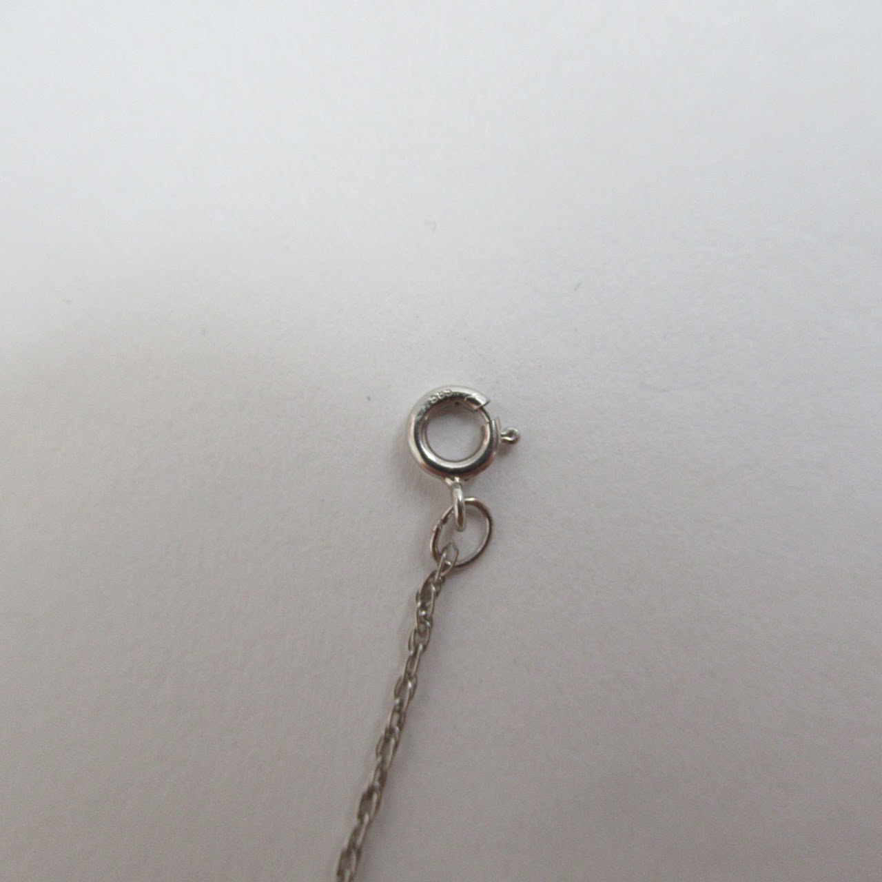 14K White Gold Chain Necklace