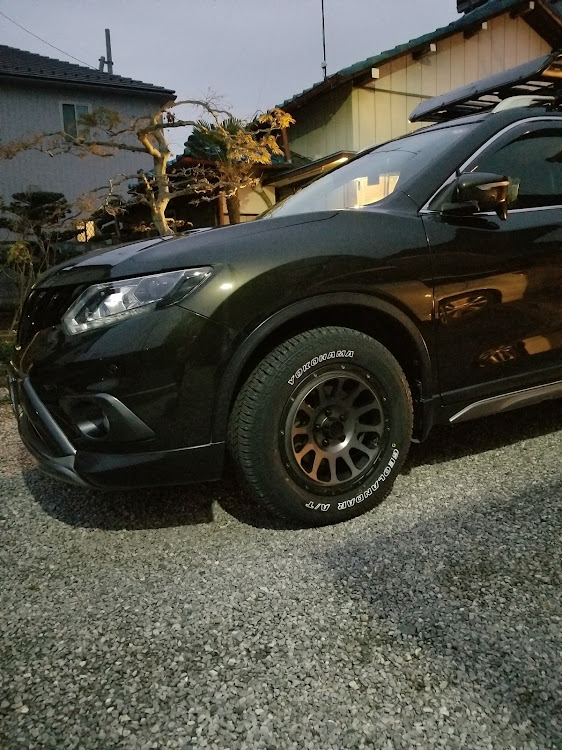 エクストレイルのエクストレイルT32・デルタフォース・デルタフォースオーバル・ジオランダー A/T G015・チタニウムカーキに関するカスタム事例の投稿画像5枚目