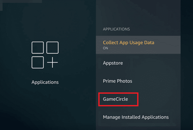 Приложения GameCircle Firestick