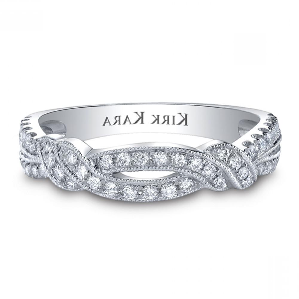 Kirk Kara Angelique Wedding Ring Featuring 0.34 Carats Round White Diamonds