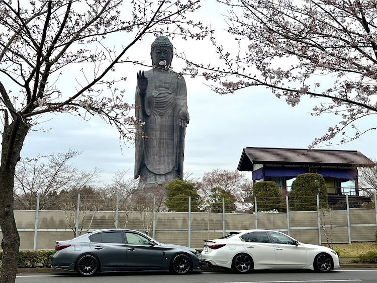 スカイラインの400R・成田・牛久大仏・桜はもうちょい先に関するカスタム事例の投稿画像4枚目