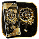 Télécharger Clock Luxury Gold Theme Installaller Dernier APK téléchargeur
