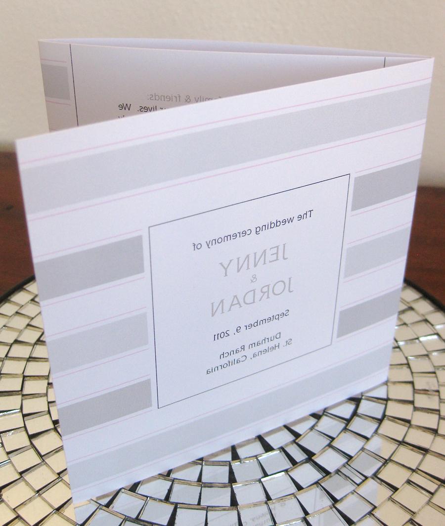 wedding ceremony programs.