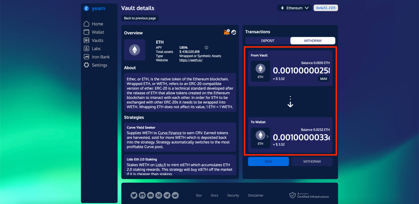 vaults and labs 