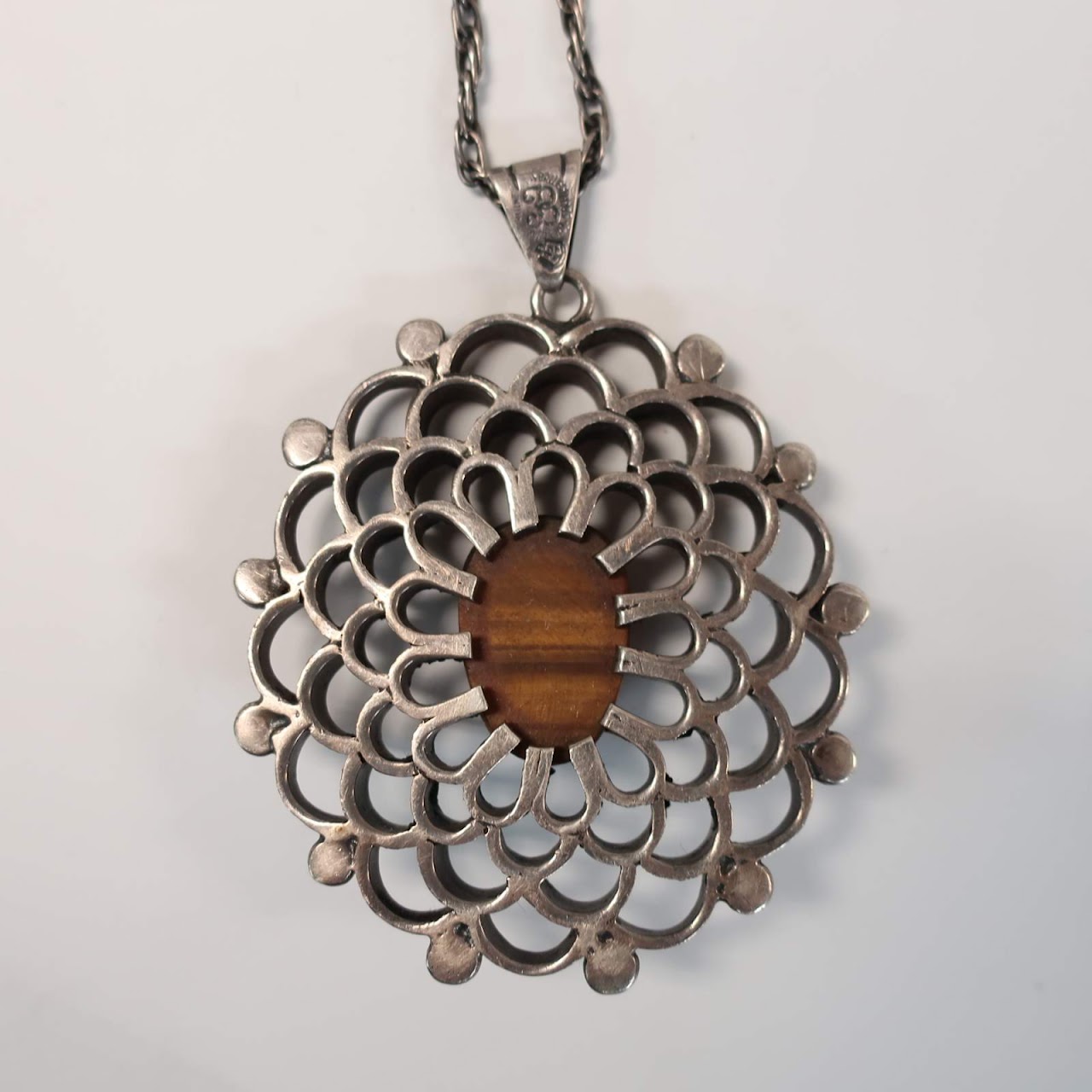 Sterling Silver and Tiger's Eye Necklace