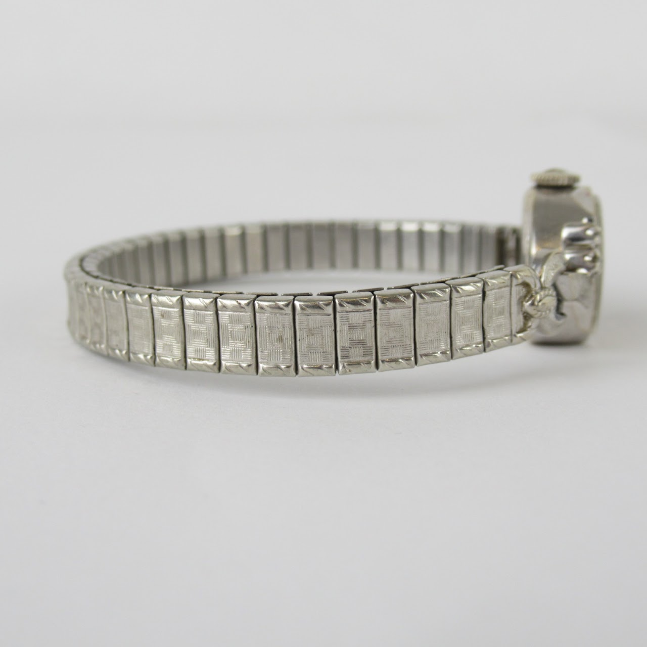 14K White Gold and Diamond Watch