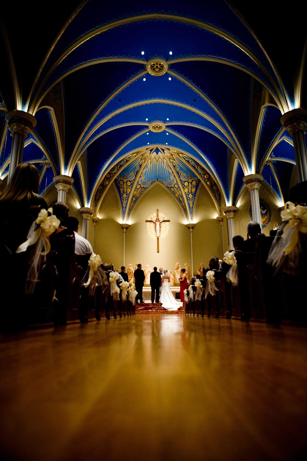 wedding aisle in church