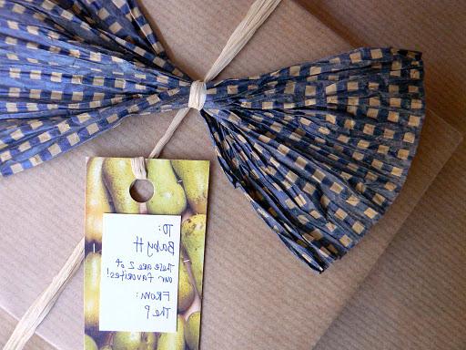 and a handmade gift tag from