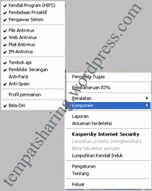 Tray Menu