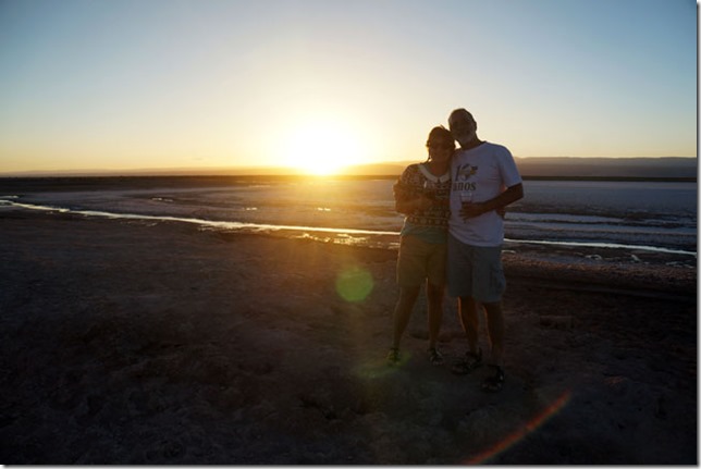 Por do Sol nas Lagunas Cejar e Tebinquinche, Atacama