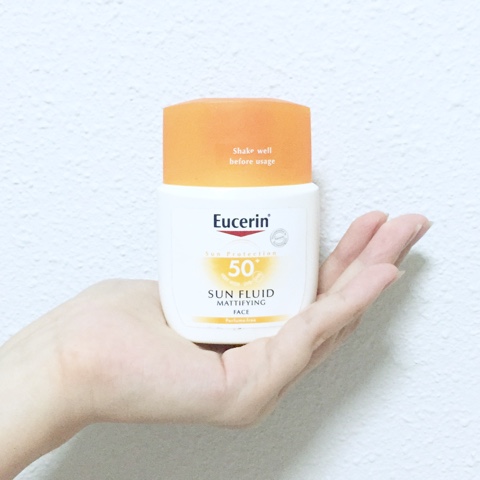 Eucerin - Sun Fluid SPF 50+ Mattifying Face Review - Kuah's Beauty Blog