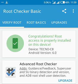 root tecno camon c8