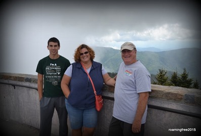 At the summit of Mt. Mitchell