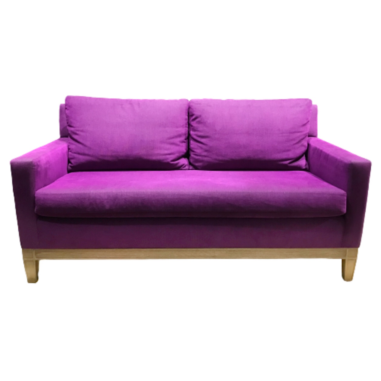 Albert Menin Interiors Purple Sofa