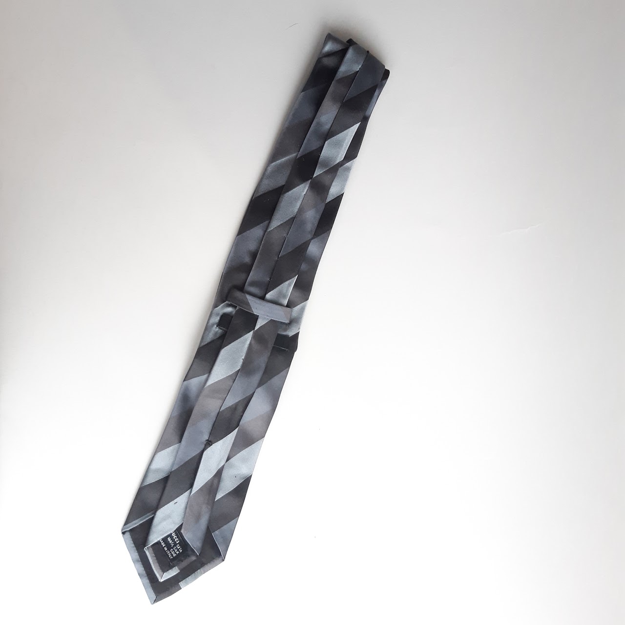 Gucci Striped Blue Tie