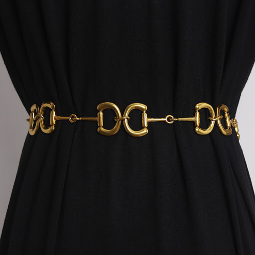 Title 1, Metal Small Fragrant Waist Chain With Jeans Dress