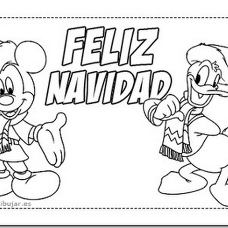 Dibujos a colerear  de Feliz Navidad