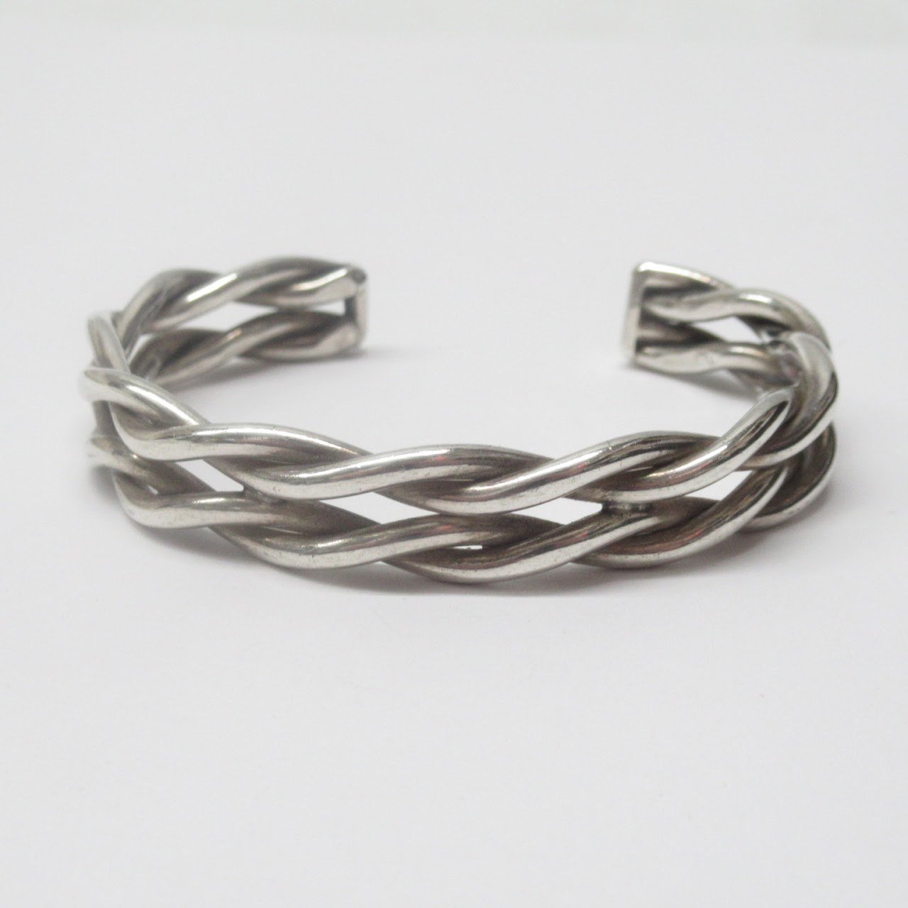 Sterling Silver Braided Cuff Bracelet