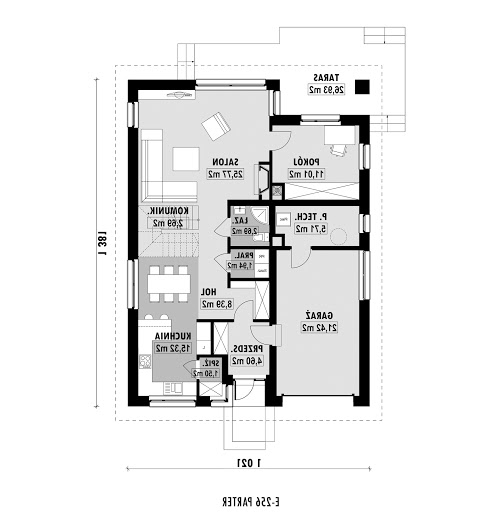 E-256 - Rzut parteru