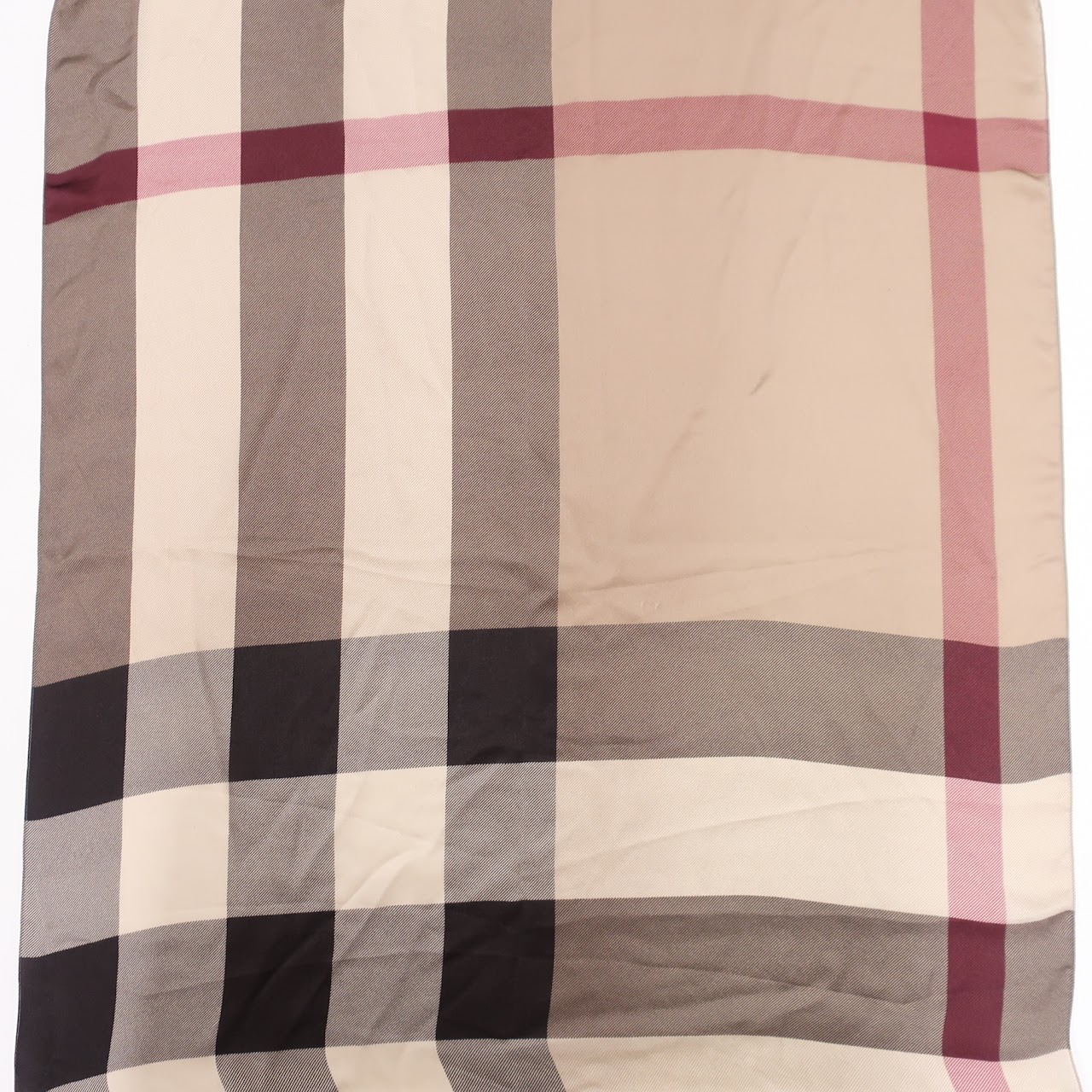 Burberry Silk Plaid Scarf