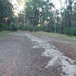 Road to camping area