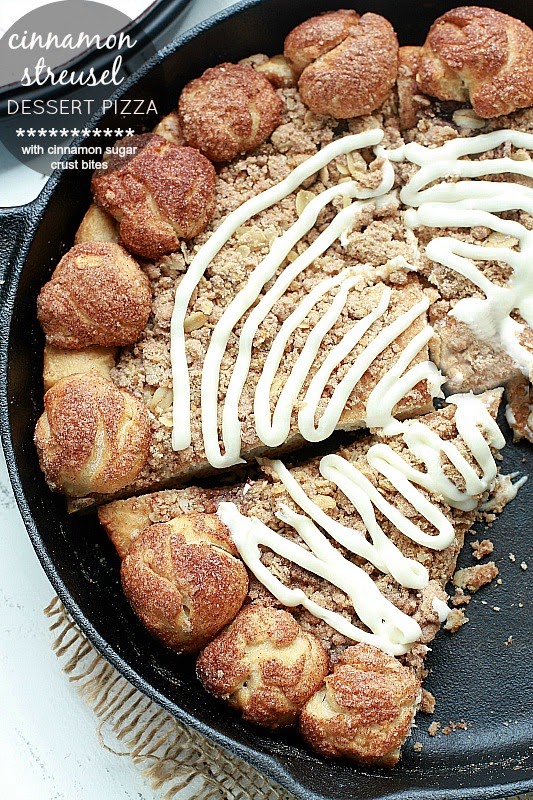 Cinnamon Streusel Dessert Pizza with Cinnamon Sugar Crust Bites - so fun and delicious!.jpg