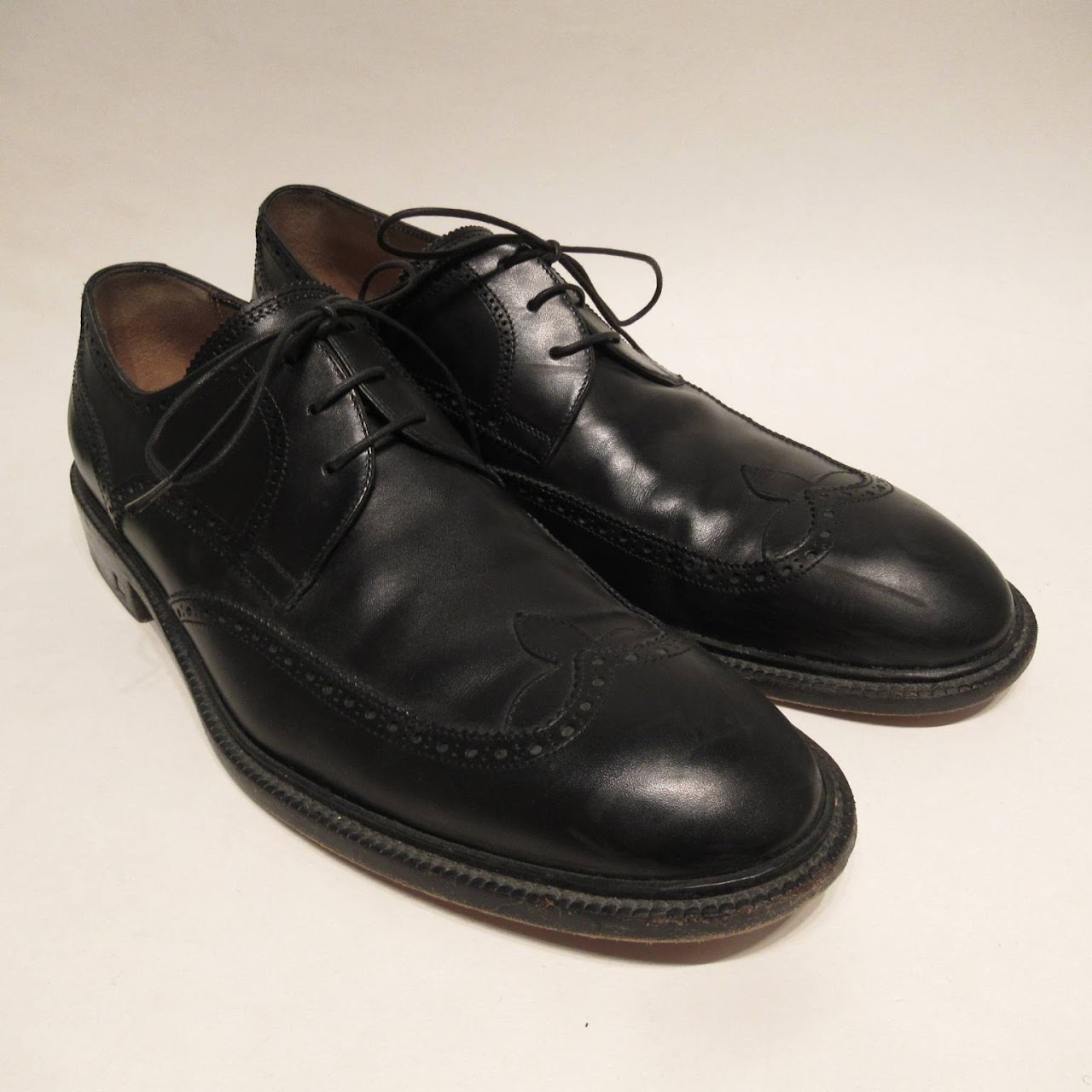 Louis Vuitton Black Leather Derby