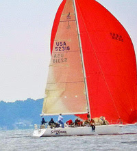 J/120 sailing Bayview Mackinac Race