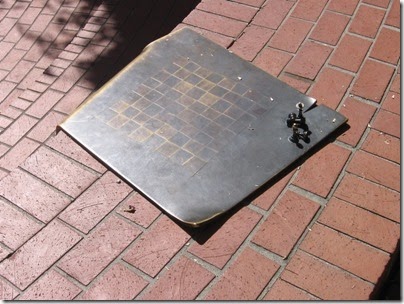 IMG_3289 Bronze Chessboard at Pioneer Courthouse Square in Portland, Oregon on September 7, 2008