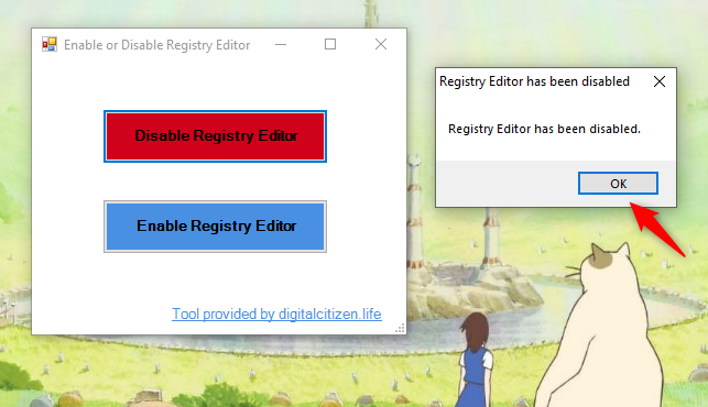 Registry Editor ถูกปิดการใช้งาน