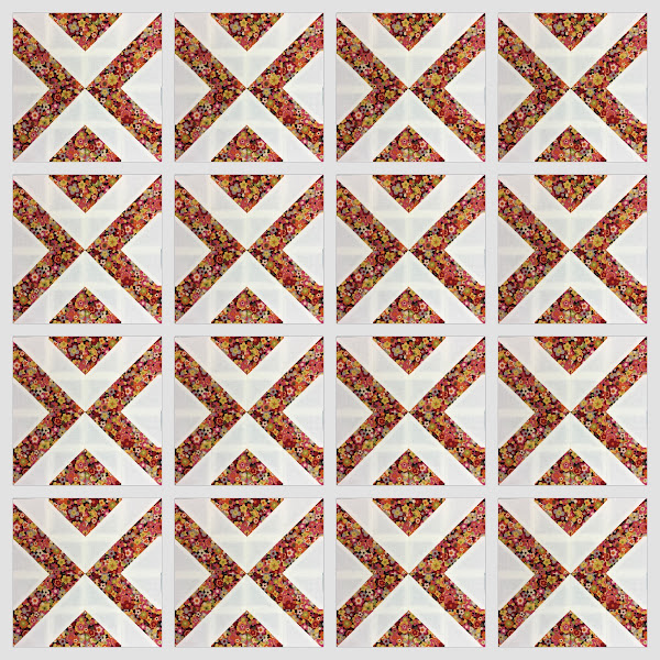 Block 8: 16 HST quilt sampler