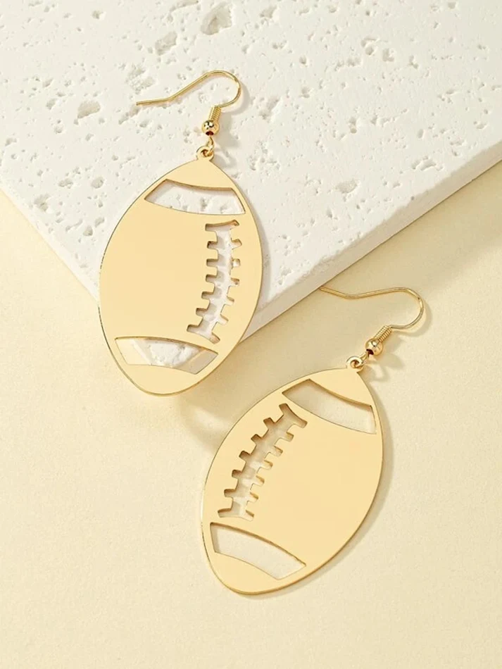 Ornament Rugby Elegante en Gepersonaliseerde Oorbellen Exclusieve Sieraden Perfect Cadeau Sportieve Accessoires voor Dames