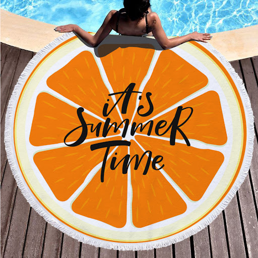 Title 1, Digital printing round beach towel perfect for ...